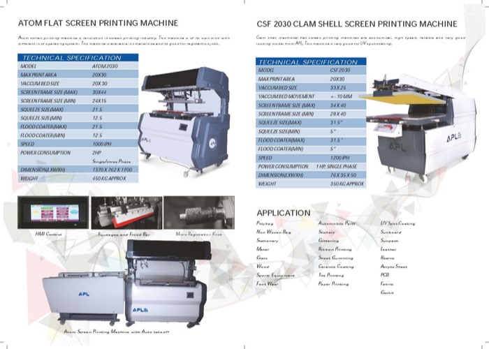 Atom & Clamshell Printing brochure cover