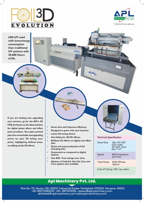 3D Foiling brochure cover