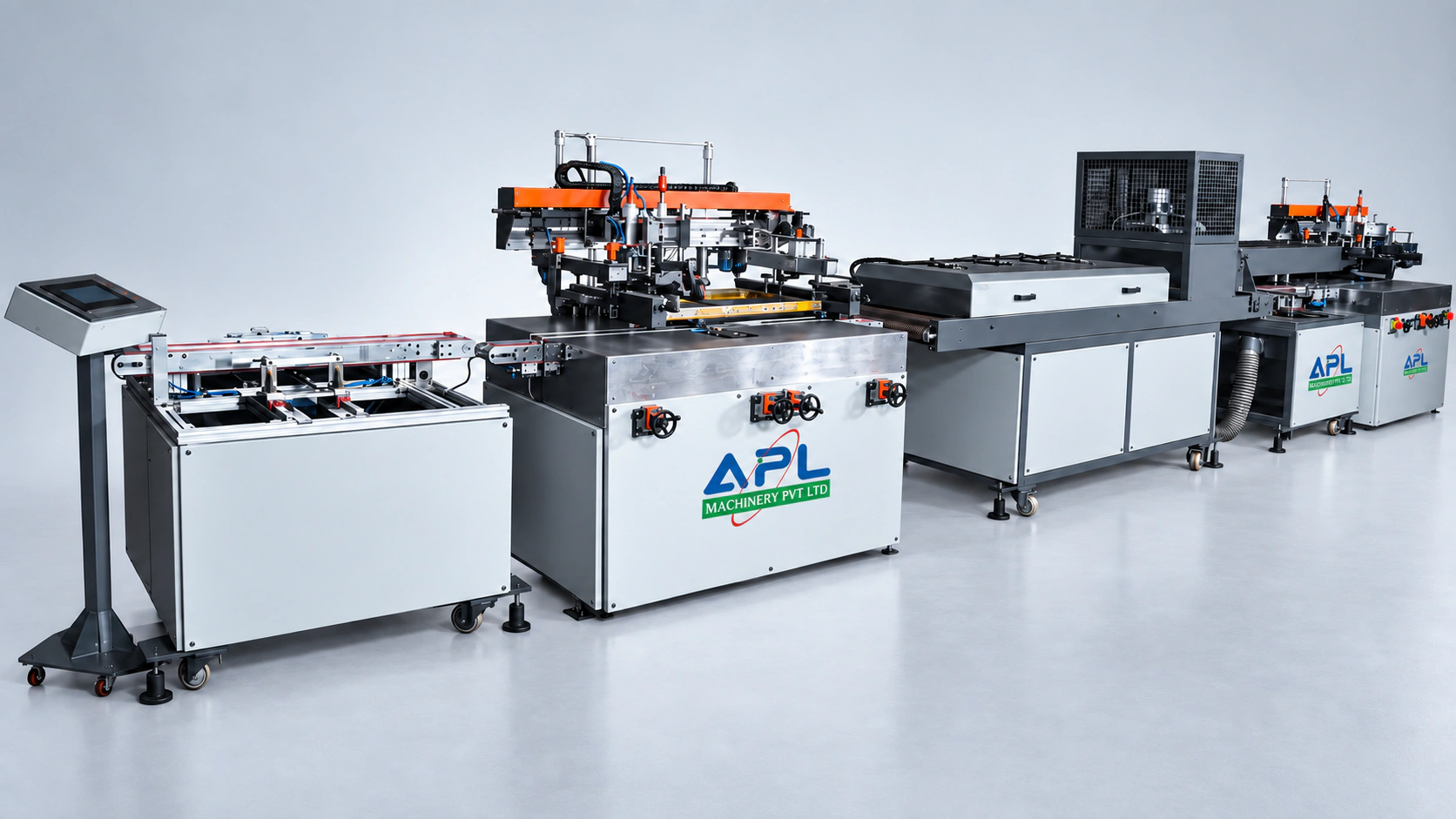 APL two-colour glass screen printing line